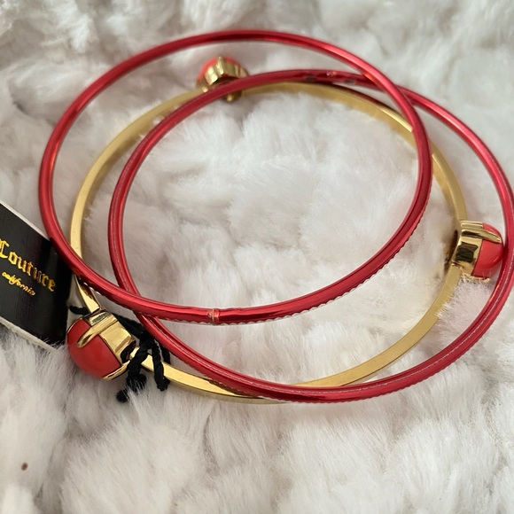 Juicy Couture Gold Tone 3-pieces Bangle  Bracelet NWT - Picture 3 of 11